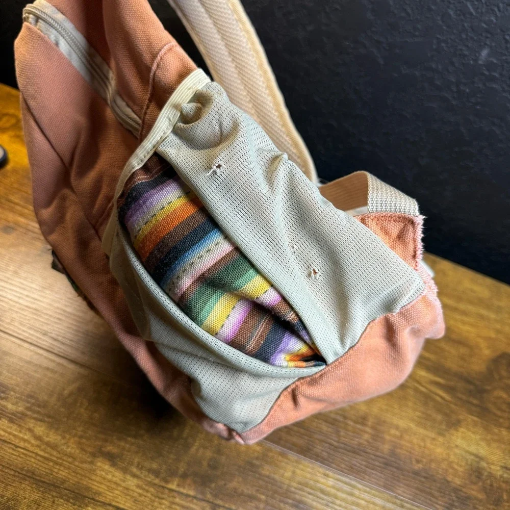 Hooey Mercantile Serape Stripe Peach Canvas Backpack‎ Unisex OS